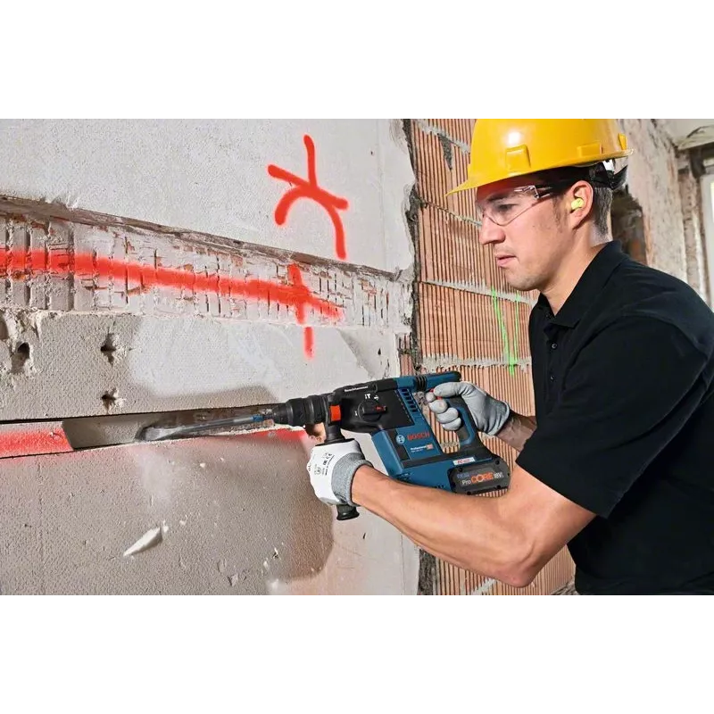 Bosch Professional ProCORE18V 1600A016GK batteria, 18 V, 8,0 Ah, Li-Ion, AMPShare Alliance, nero/rosso