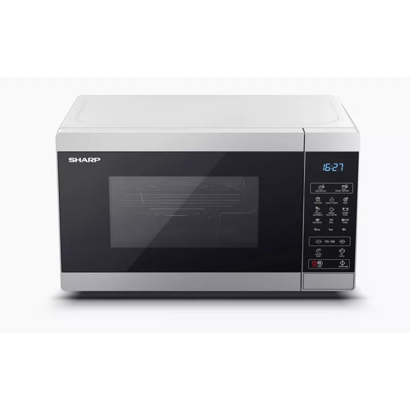 Forno a microonde Sharp YC-MG02E-S nero, acciaio combinato da appoggio 20 l 800 W