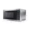 Forno a microonde Sharp YC-MG02E-S nero, acciaio combinato da appoggio 20 l 800 W
