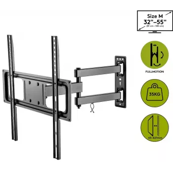 Supporto TV da parete Goobay Basic FULLMOTION M 35 kg 32-55