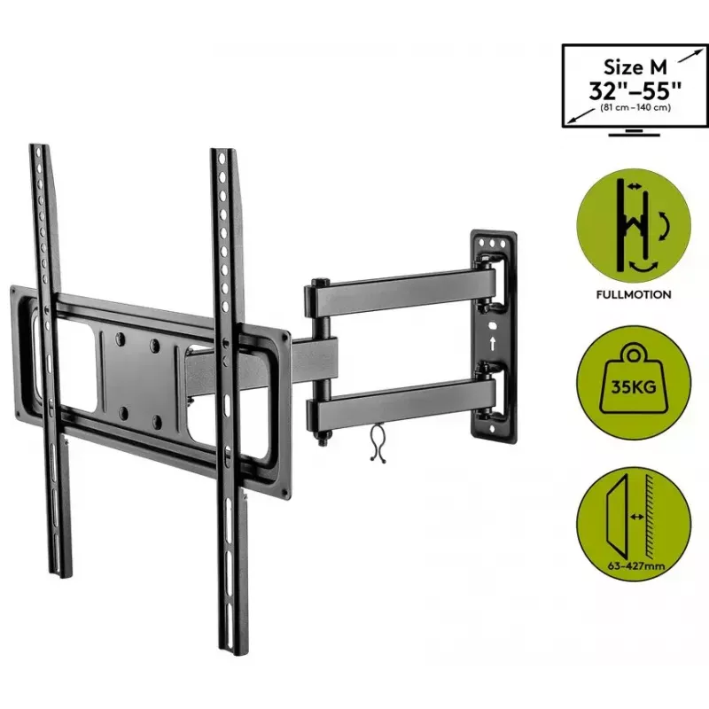 Supporto TV da parete Goobay Basic FULLMOTION M 35 kg 32-55
