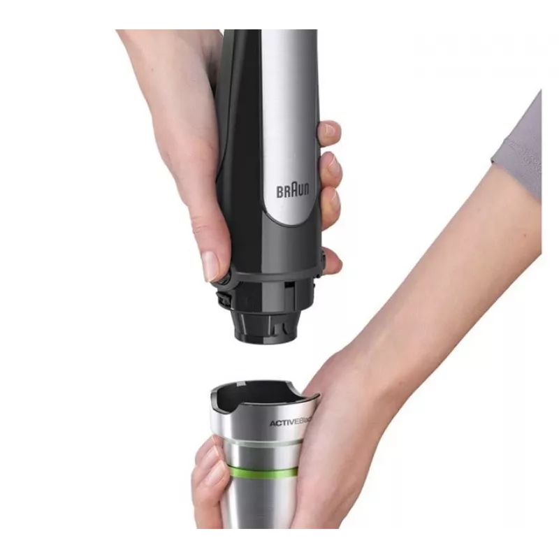 Frullatore a immersione Braun MultiQuick 7 MQ 7045X 1,25 L 1000 W nero, acciaio inox