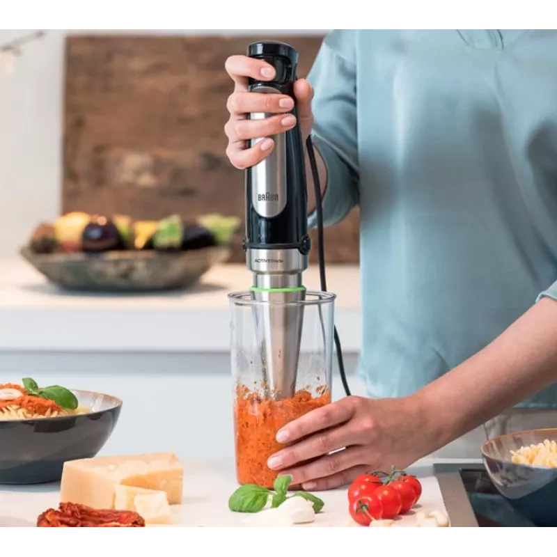 Frullatore a immersione Braun MultiQuick 7 MQ 7045X 1,25 L 1000 W nero, acciaio inox