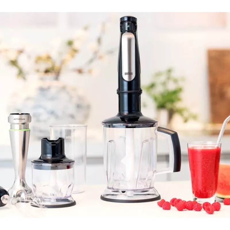 Frullatore a immersione Braun MultiQuick 7 MQ 7045X 1,25 L 1000 W nero, acciaio inox