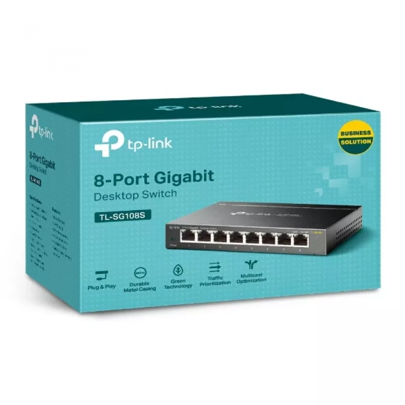 Switch di rete TP-Link TL-SG108S 8 porte 10/100/1000Mbps