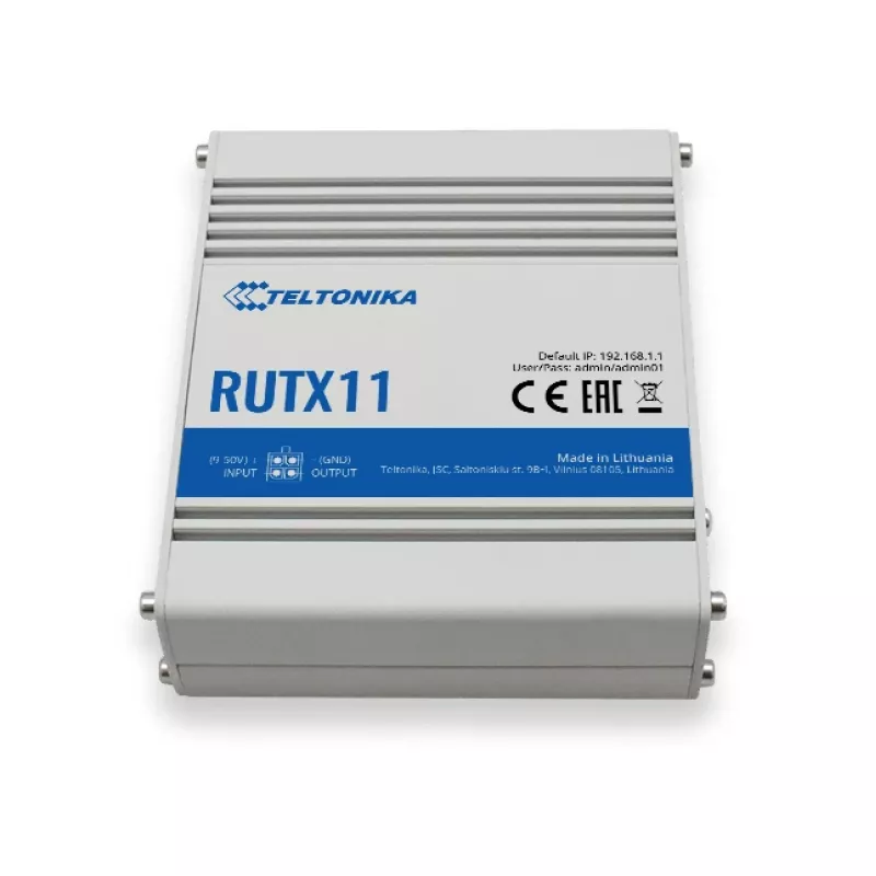 Router industriale TELTONIKA Rutx11 4g Lte CAT6 dual band Wi-Fi