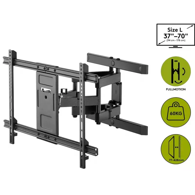 Supporto TV da parete Goobay Pro FULLMOTION (L) 60 kg 37–70