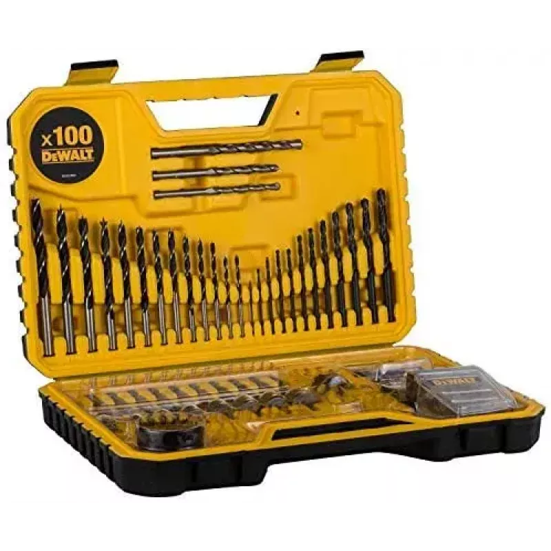 DeWALT DT71563 set di inserti per avvitatore, punte per trapano e seghe a tazza, 100 pezzi
