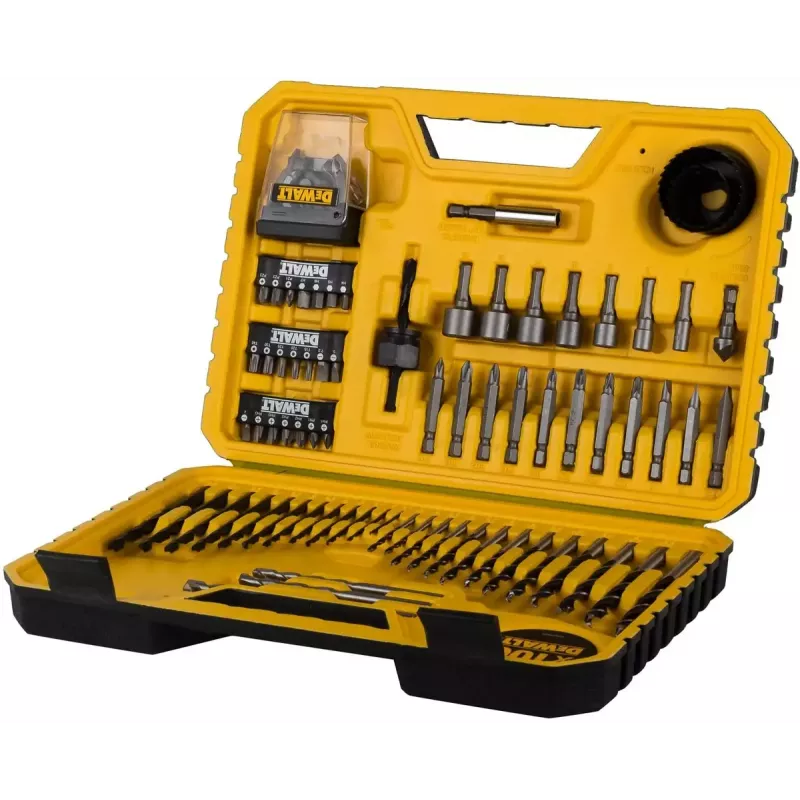 DeWALT DT71563 set di inserti per avvitatore, punte per trapano e seghe a tazza, 100 pezzi