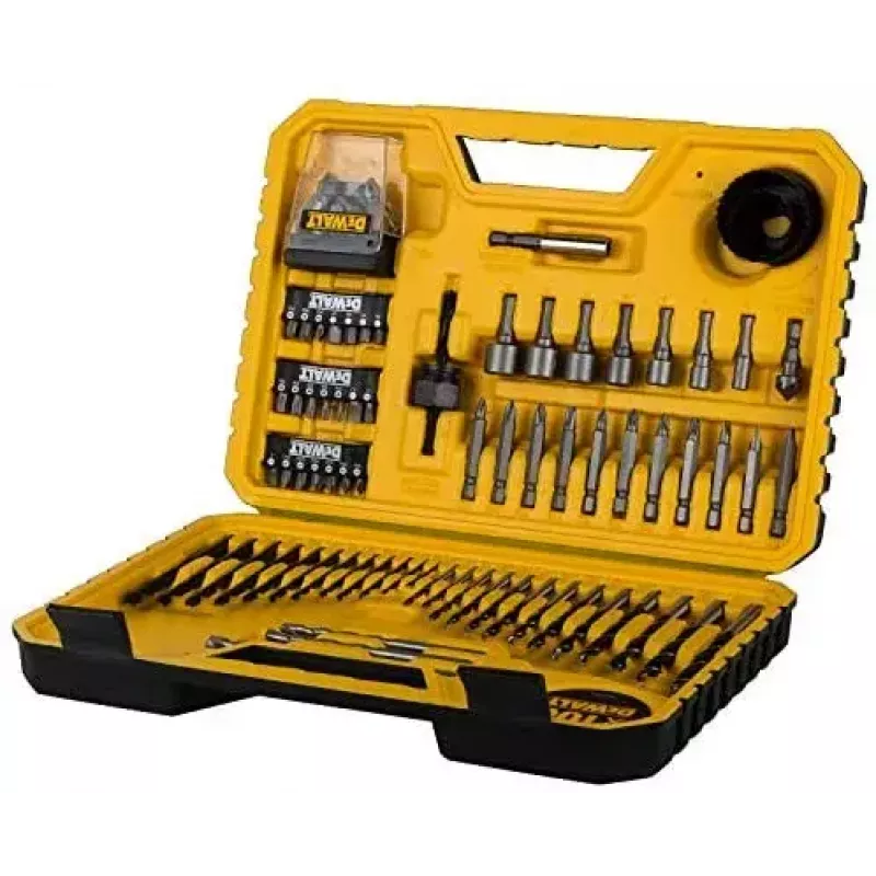 DeWALT DT71563 set di inserti per avvitatore, punte per trapano e seghe a tazza, 100 pezzi