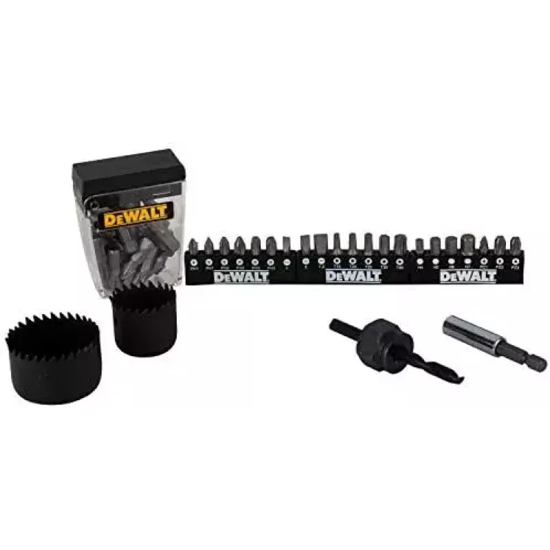 DeWALT DT71563 set di inserti per avvitatore, punte per trapano e seghe a tazza, 100 pezzi