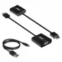 CLUB3D CAC-1302 Adattatore cavo video 0,5 m HDMI Type-A (standard) VGA (D-Sub) nero