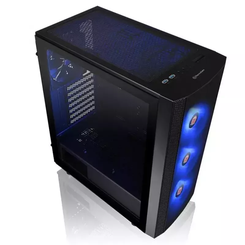 Case PC Thermaltake Versa J25 TG RGB Midi Tower nero