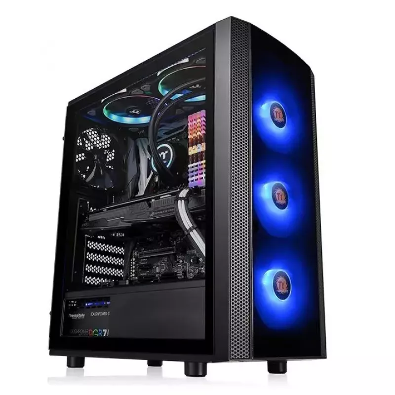 Case PC Thermaltake Versa J25 TG RGB Midi Tower nero