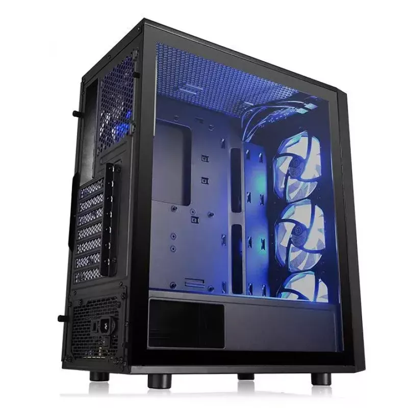 Case PC Thermaltake Versa J25 TG RGB Midi Tower nero