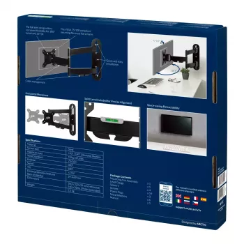 ARCTIC W1C - Supporto a parete con braccio estraibile pieghevole