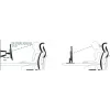 ARCTIC W1C - Supporto a parete con braccio estraibile pieghevole