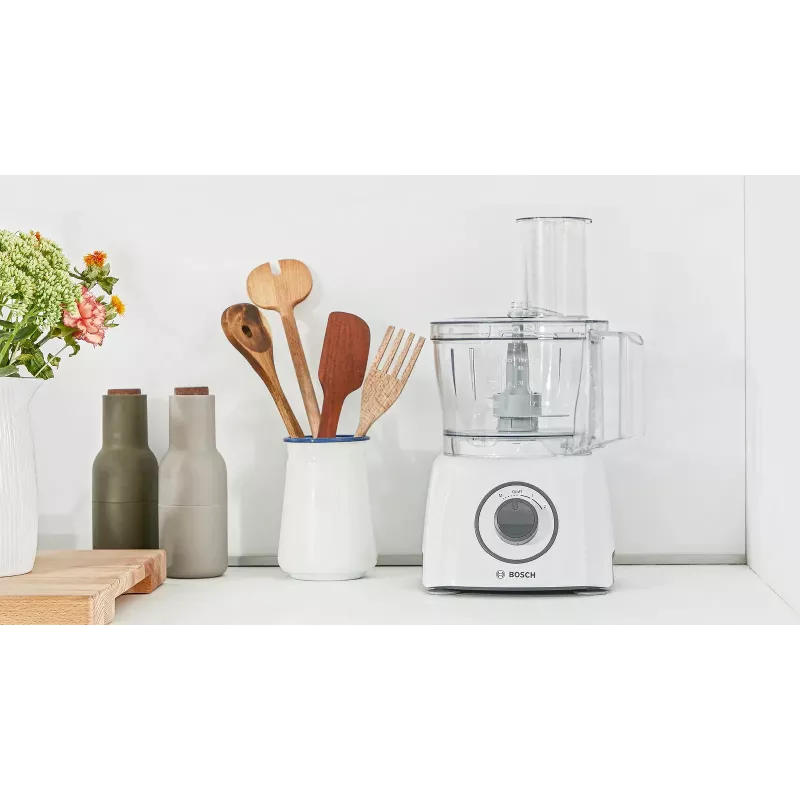 Robot da cucina Bosch MCM3100W — 800 W, ciotola da 2,3 L, 2 velocità, turbo, bianco