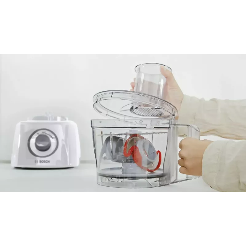 Robot da cucina Bosch MCM3100W — 800 W, ciotola da 2,3 L, 2 velocità, turbo, bianco