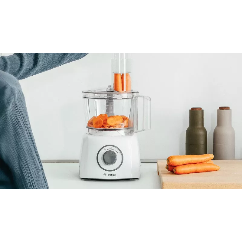 Robot da cucina Bosch MCM3100W — 800 W, ciotola da 2,3 L, 2 velocità, turbo, bianco