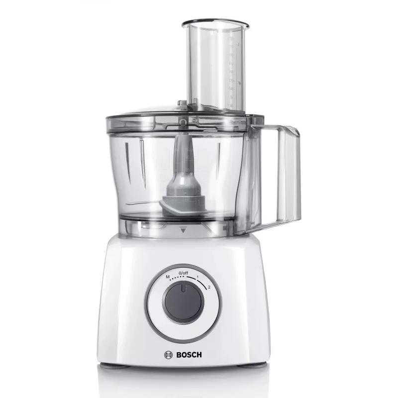 Robot da cucina Bosch MCM3100W — 800 W, ciotola da 2,3 L, 2 velocità, turbo, bianco