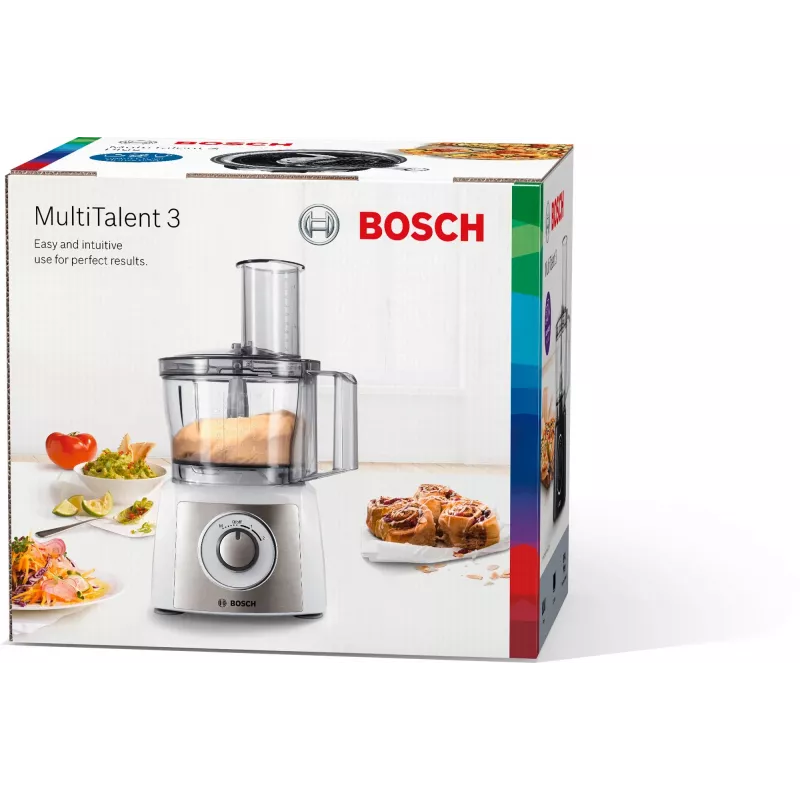 Robot da cucina Bosch MCM3100W — 800 W, ciotola da 2,3 L, 2 velocità, turbo, bianco