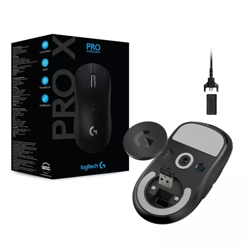 LOGITECH Mouse gaming - Pro X Superlight Wireless - nero