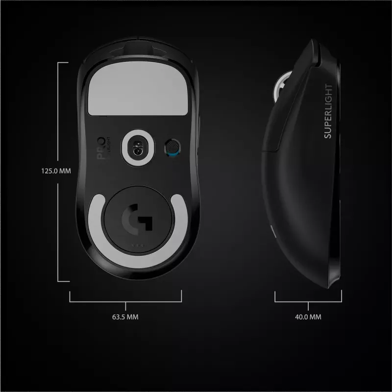 LOGITECH Mouse gaming - Pro X Superlight Wireless - nero