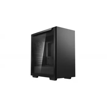 Case PC DeepCool MACUBE 110 Midi-Tower nero — microATX/Mini-ITX, vetro temperato, supporta GPU 320 mm, dissipatore CPU 165 mm