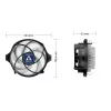 ARCTIC Alpine 23 - dissipatore CPU AMD compatto Air cooler 9 cm alluminio, nero 1 pz.