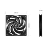 ARCTIC P12 Slim PWM PST ventola 120 mm ottimizzata per la pressione con cavo a Y integrato
