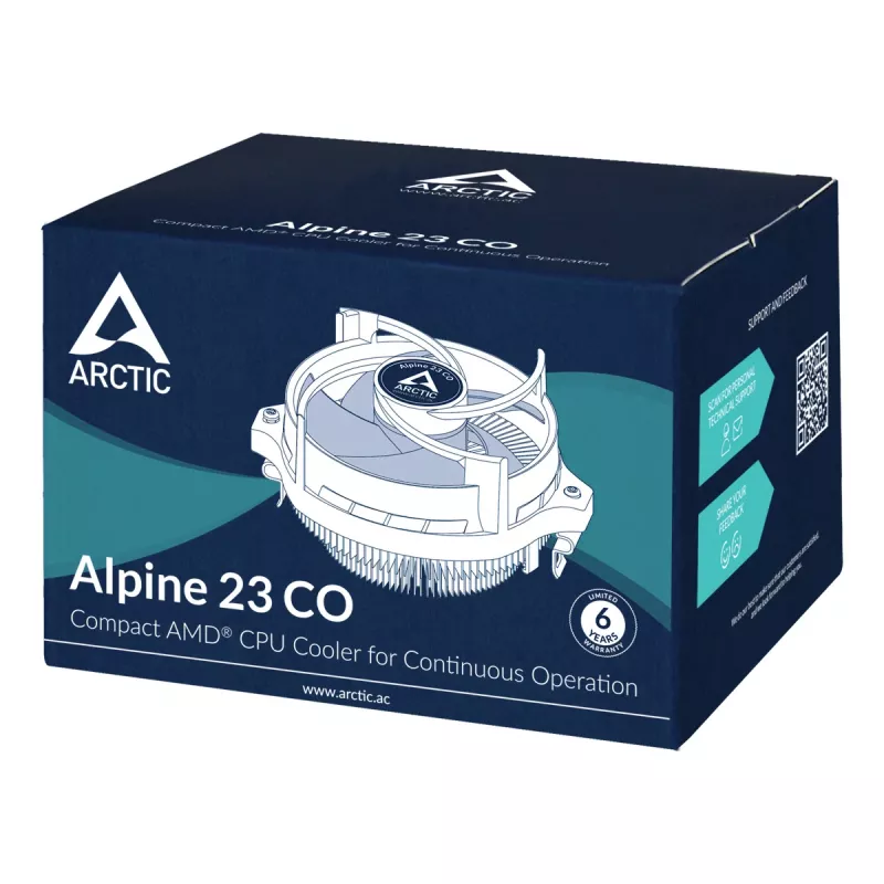 ARCTIC Alpine 23 CO - dissipatore CPU AMD compatto per funzionamento continuo