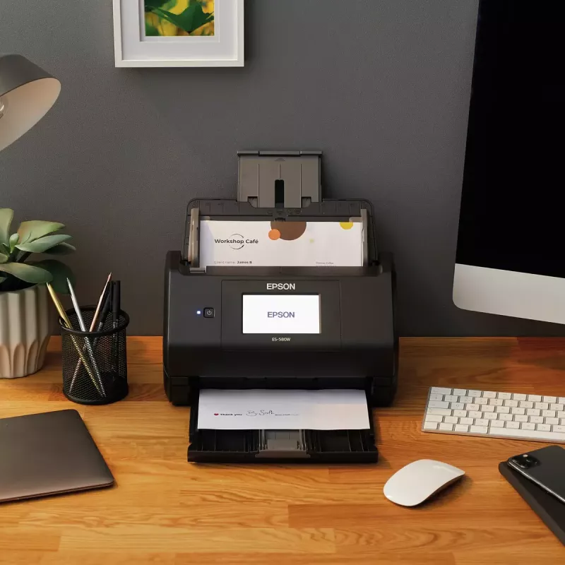 Epson WorkForce ES-580W scanner ad alimentazione automatica 600 x 600 DPI A4 nero