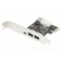 DIGITUS scheda interfaccia IEEE 1394a, Pci-e, 3 porte, 1x ext. 1394mini, 2x porte ext. 1394a