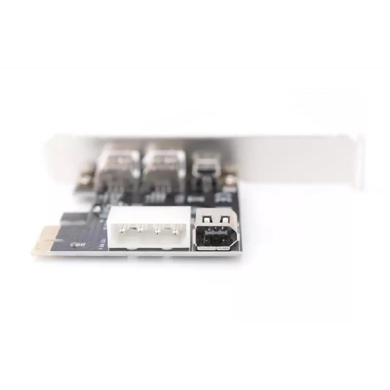 DIGITUS scheda interfaccia IEEE 1394a, Pci-e, 3 porte, 1x ext. 1394mini, 2x porte ext. 1394a