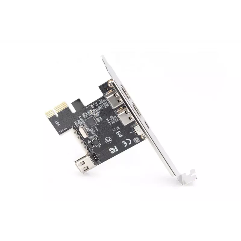 DIGITUS scheda interfaccia IEEE 1394a, Pci-e, 3 porte, 1x ext. 1394mini, 2x porte ext. 1394a