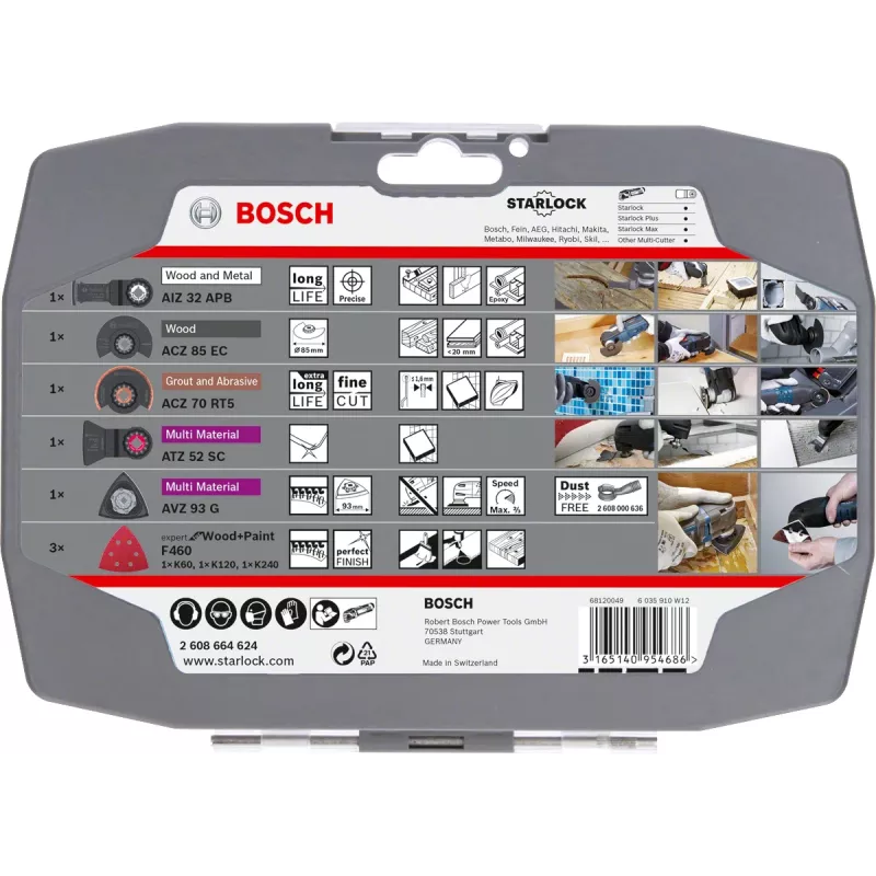 Bosch 2 608 664 624 set lame accessorio per multiuso