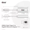 Adattatore USB3.2 Gen1 Type-C a Gigabit Ethernet CLUB3D CAC-1519