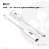 Adattatore USB3.2 Gen1 Type-C a Gigabit Ethernet CLUB3D CAC-1519