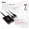 Club 3D CAC-1010-A adattatore attivo da DisplayPort a Dual Link DVI-D, DisplayPort 1.2a, alimentato via USB, HDCP OFF, 0,6 m, nero