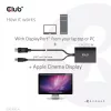 Club 3D CAC-1010-A adattatore attivo da DisplayPort a Dual Link DVI-D, DisplayPort 1.2a, alimentato via USB, HDCP OFF, 0,6 m, nero