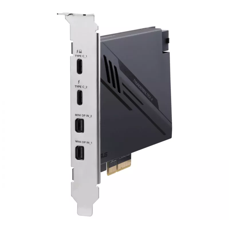 ASUS ThunderboltEX 4 scheda/adattatore di interfaccia interno Mini DisplayPort, PCIe, Thunderbolt, USB 2.0, USB 3.2 Gen 2 (3.1 Gen 2)