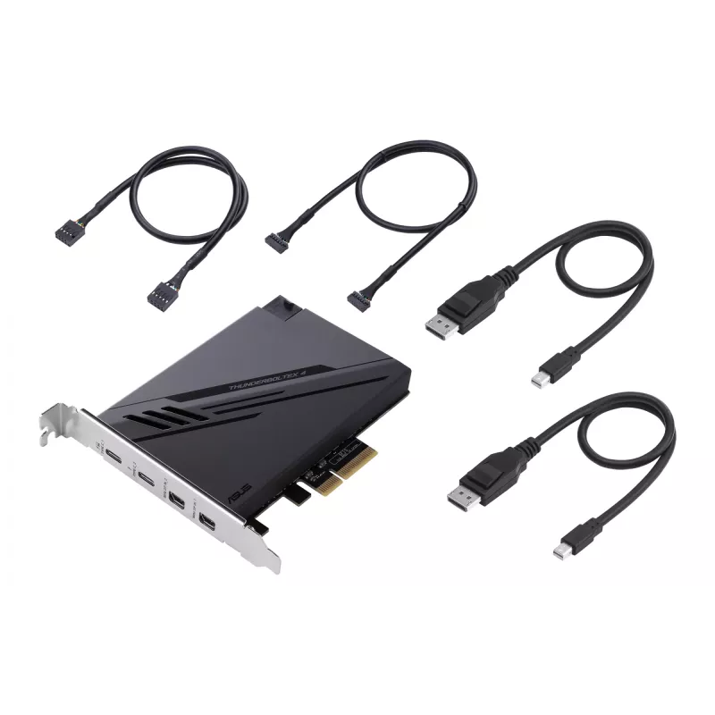 ASUS ThunderboltEX 4 scheda/adattatore di interfaccia interno Mini DisplayPort, PCIe, Thunderbolt, USB 2.0, USB 3.2 Gen 2 (3.1 Gen 2)