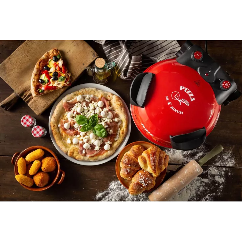 Macchina per pizza Ariete 0909/10 1200 W nero rosso 1 pizza 33 cm