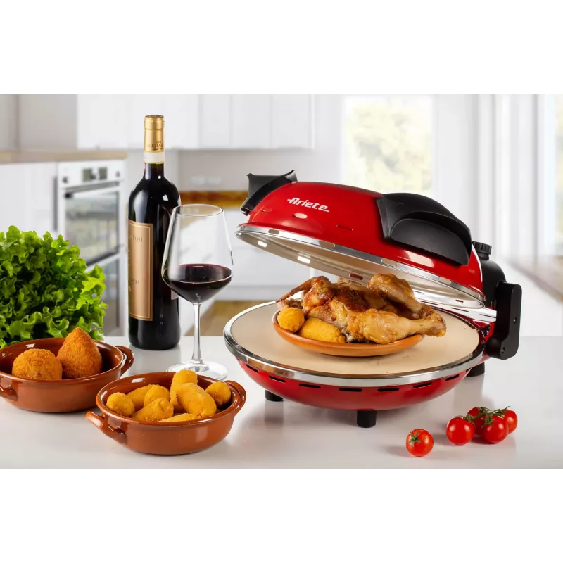 Macchina per pizza Ariete 0909/10 1200 W nero rosso 1 pizza 33 cm