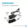 Alimentatore HP 65W USB-C LC, laptop, interni, 65 W, AC-to-DC, HP, business