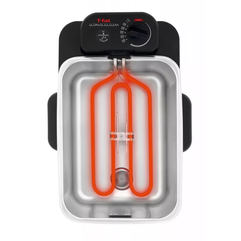 Tefal Oleoclean Pro Inox & Design FR8040 Single 3,5 l 2300 W nero, acciaio inox