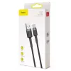 Cavo di ricarica rapida BASEUS Cafule intrecciato - USB Type-A a Type-C 2A - 3m - grigio/nero (nylon)