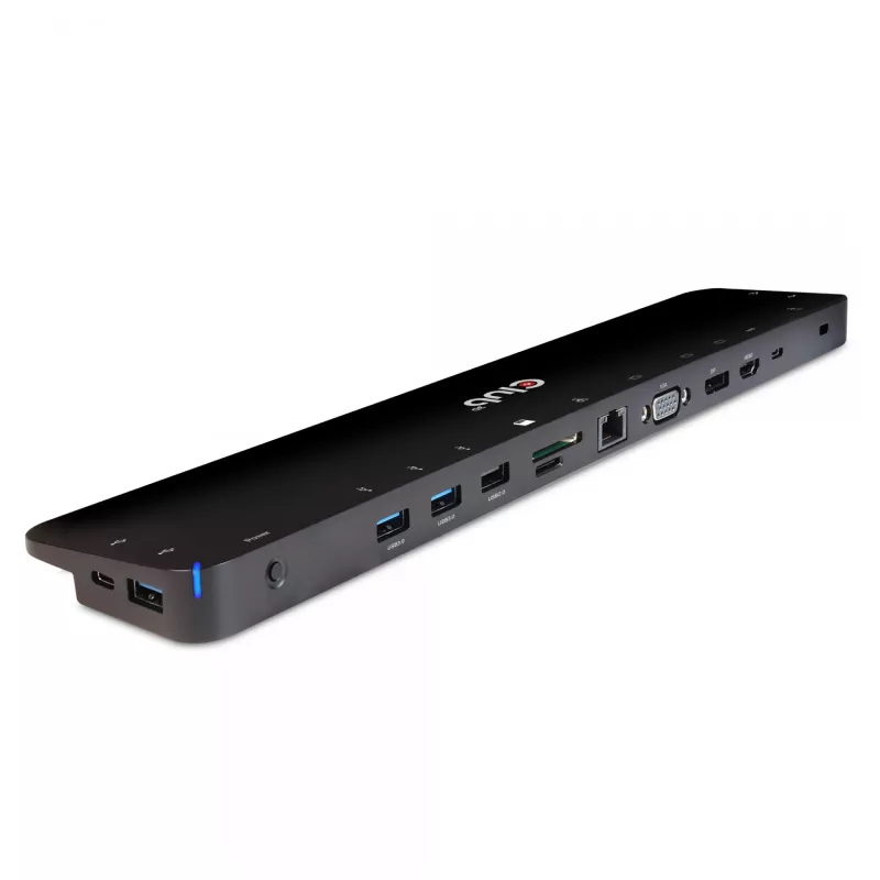 CLUB3D USB Type-C 3.2 Gen1 Triple Display Dynamic PD Charging Dock 100W PD alimentatore