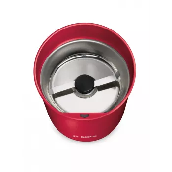 Macinacaffè a lame Bosch TSM6A014R, capacità 75 g, 180 W, lame in acciaio inox, rosso
